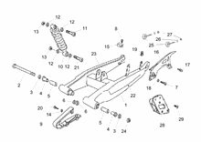 Schwinge - Stoßdämpfer