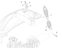 Hintere Radaufhängung - Stoßdämpfer