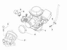 Vergaser, komplett - Ansaugstutzen