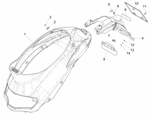 Hinterabdeckung - Kotflügellappen