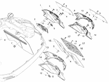 Hinterabdeckung - Kotflügellappen