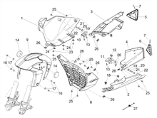 Vorderes Schutzblech-Stütze