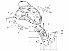 Hinterabdeckung - Kotflügellappen