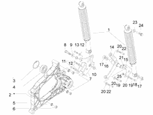Hintere Radaufhängung - Stoßdämpfer