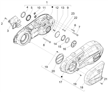 Kurbelwelledeckel - Kühlung kurbelgehäuse