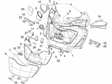 Vorderes Handschuhfach  - Schild-Rückseite