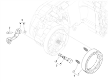 Hinterbremse - Bremsbackensatzen