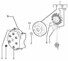 Befestigung schaltsegment