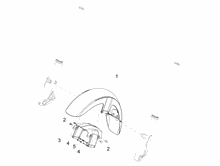 Vorderes Schutzblech-Stütze