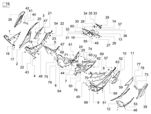 Mittlere Verklaidung - Fußraster