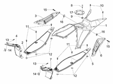 Mittlere Verklaidung - Fußraster