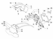 Hinterabdeckung - Kotflügellappen