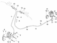 Bremschlauchen - Bremszangen