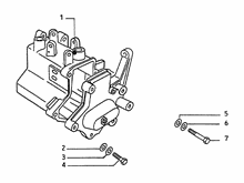 Hydraulichebremse anlege