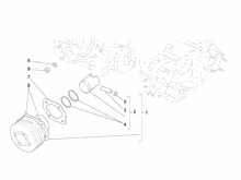 Einheit Zylinder-Kolben-Kolbenbolzen