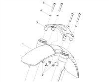 Vorderes Schutzblech-Stütze