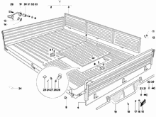 Offene Ladefläche - Ladeklappen