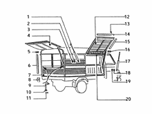 Zugstange auf getriebeseite (lenkrad)