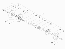 Getriebene riemenscheeiben