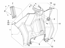 Vorderes Handschuhfach  - Schild-Rückseite
