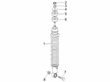 Hintere Radaufhängung - Stoßdämpfer