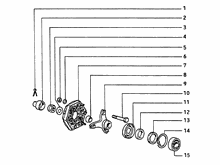 Nabe - Elastisches gelenk fur hinterrad