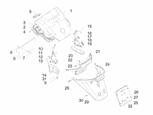 Hinterabdeckung - Kotflügellappen