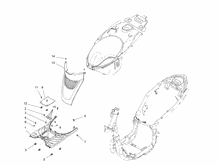Mittlere Verklaidung - Fußraster