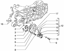 Befestigung schaltsegment