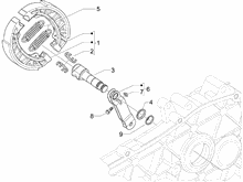 Hinterbremse - Bremsbackensatzen