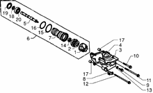 Einheit Zylinder-Kolben-Kolbenbolzen
