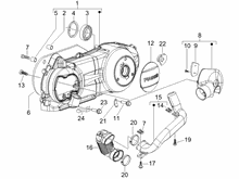 Kurbelwelledeckel - Kühlung kurbelgehäuse