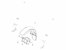 Vorderes Schutzblech-Stütze