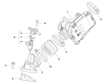 Drosselkörper - Einspritzdüse – Ansaugstutzen