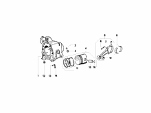 Einheit Zylinder-Kolben-Kolbenbolzen