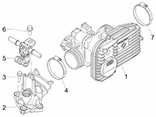 Drosselkörper - Einspritzdüse – Ansaugstutzen