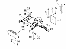 Hinterabdeckung - Kotflügellappen