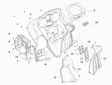 Vorderes Handschuhfach  - Schild-Rückseite