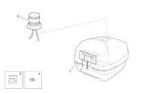 Rear headlight - Top box