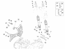 Hintere Radaufhängung - Stoßdämpfer