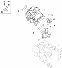 Drosselkörper - Einspritzdüse – Ansaugstutzen