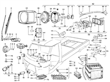 Brake pump - Control pedals - Gear change control