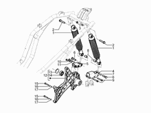 Hintere Radaufhängung - Stoßdämpfer