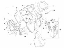 Vorderes Handschuhfach  - Schild-Rückseite