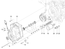 Schwungraddeckel - Ölfilter
