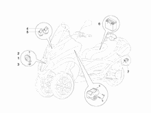 Fernschalteren - Batterie - Hupe