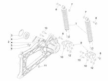 Hintere Radaufhängung - Stoßdämpfer