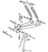 Schwinge - Stoßdämpfer