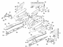 Mittlere Verklaidung - Fußraster