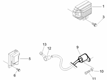 Spannungsreglerern - Elektronisches Steuergerern - Zündspule
